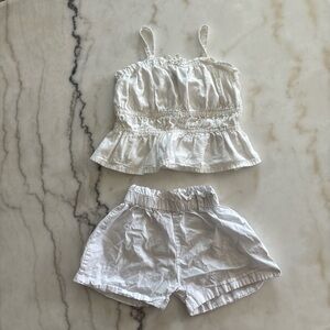 White Old Navy Kids Shorts Set